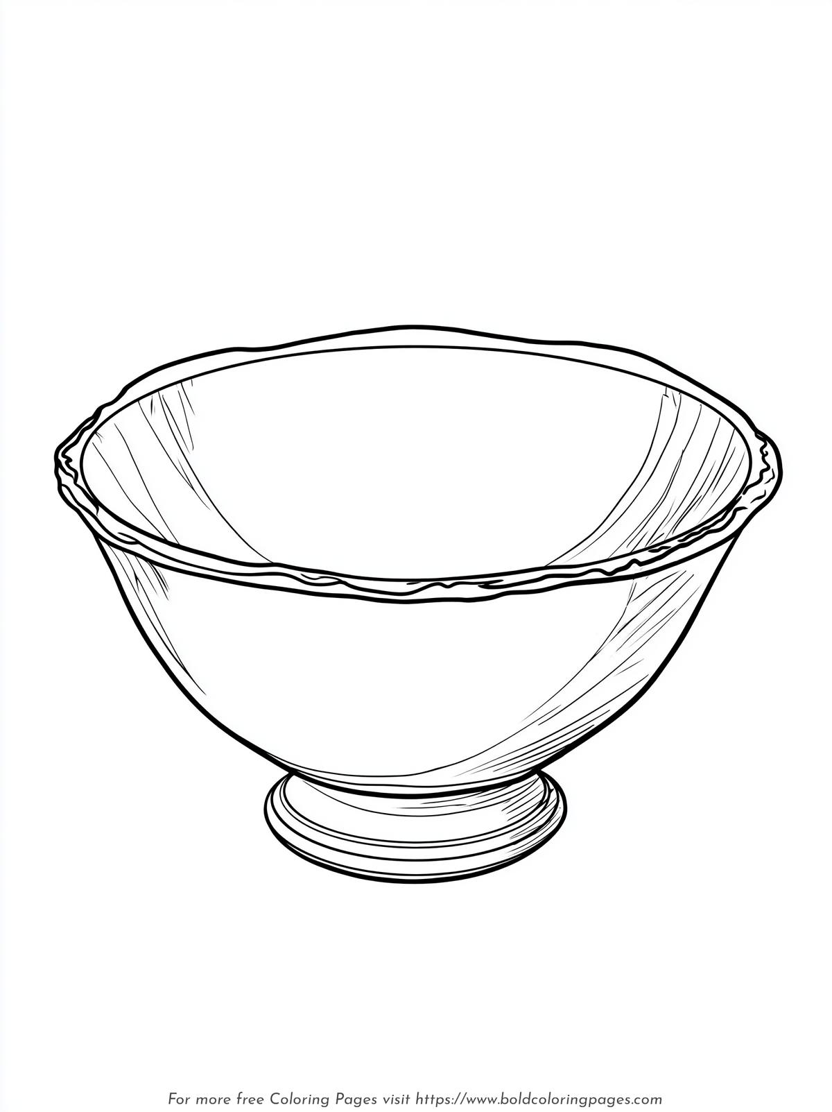 Handmade Tea Bowl Coloring Page