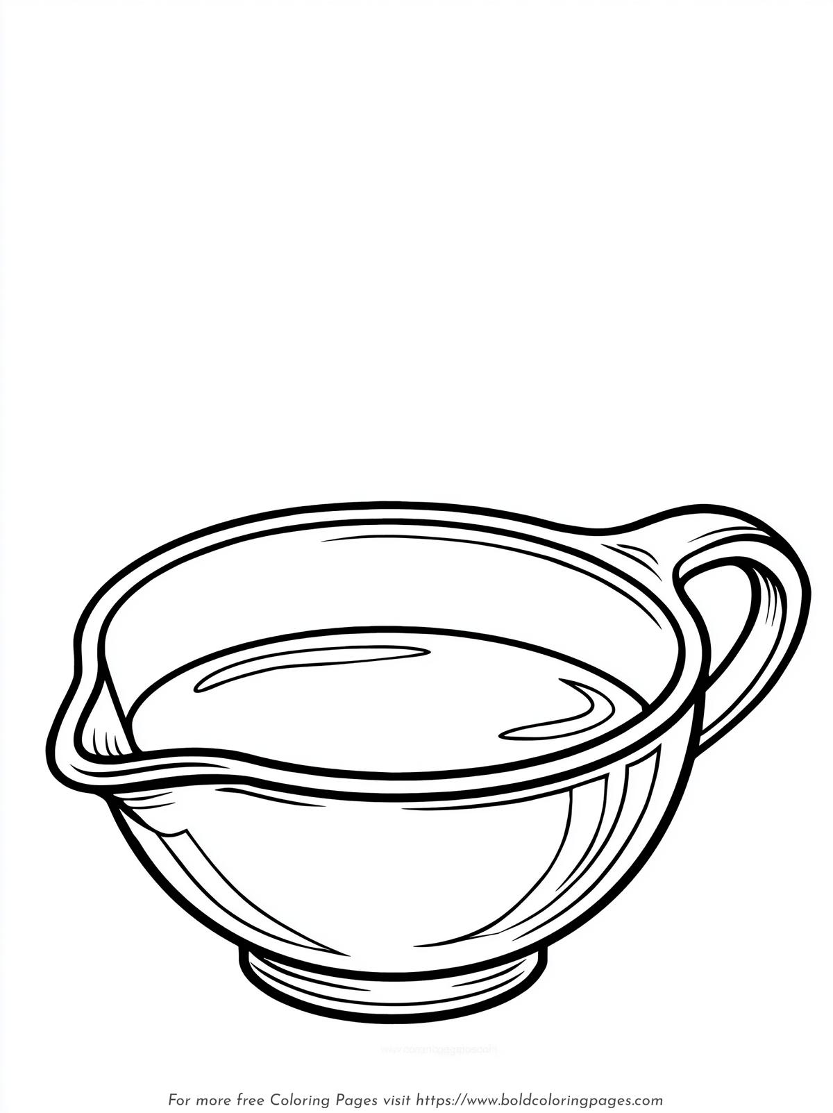 Measuring Cup Coloring Page
